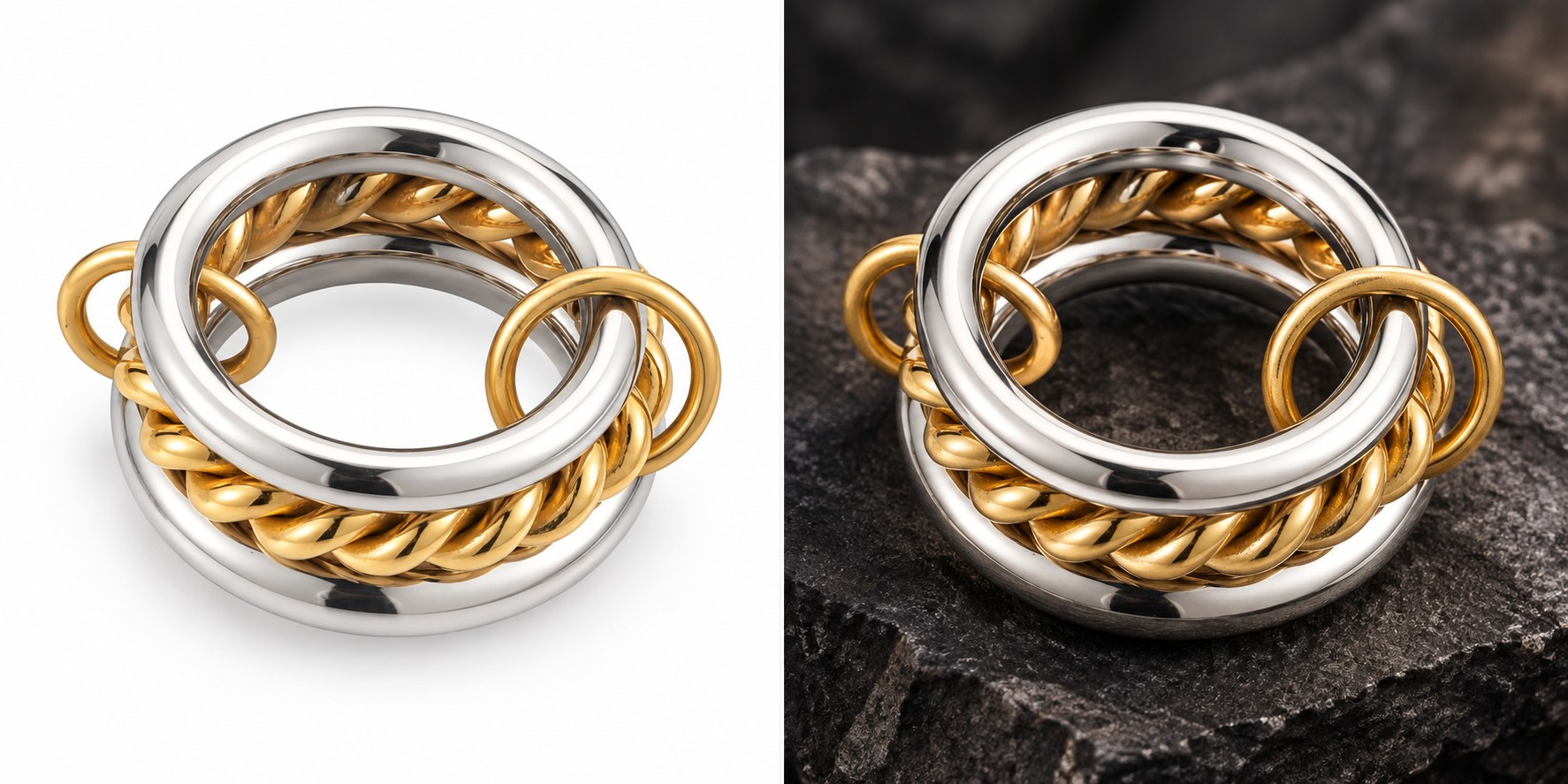 Interlock Trio Ring — AI visualization